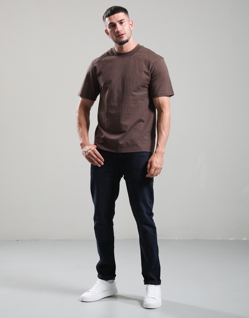 HUGO Dapolino T-Shirt Brown Overflow