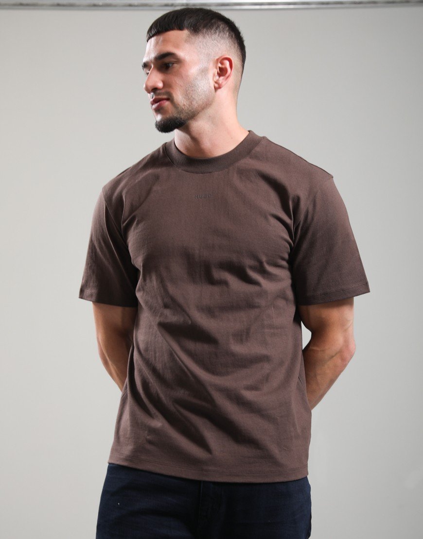 HUGO Dapolino T-Shirt Brown Overflow