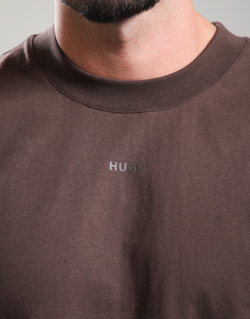 HUGO Dapolino T-Shirt Brown Overflow
