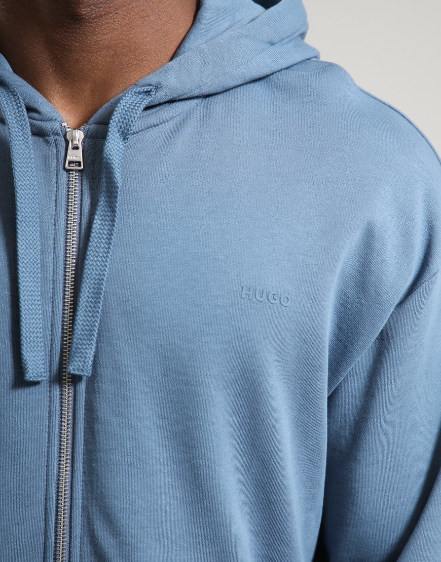 HUGO Dapozip Hoodie Open Blue