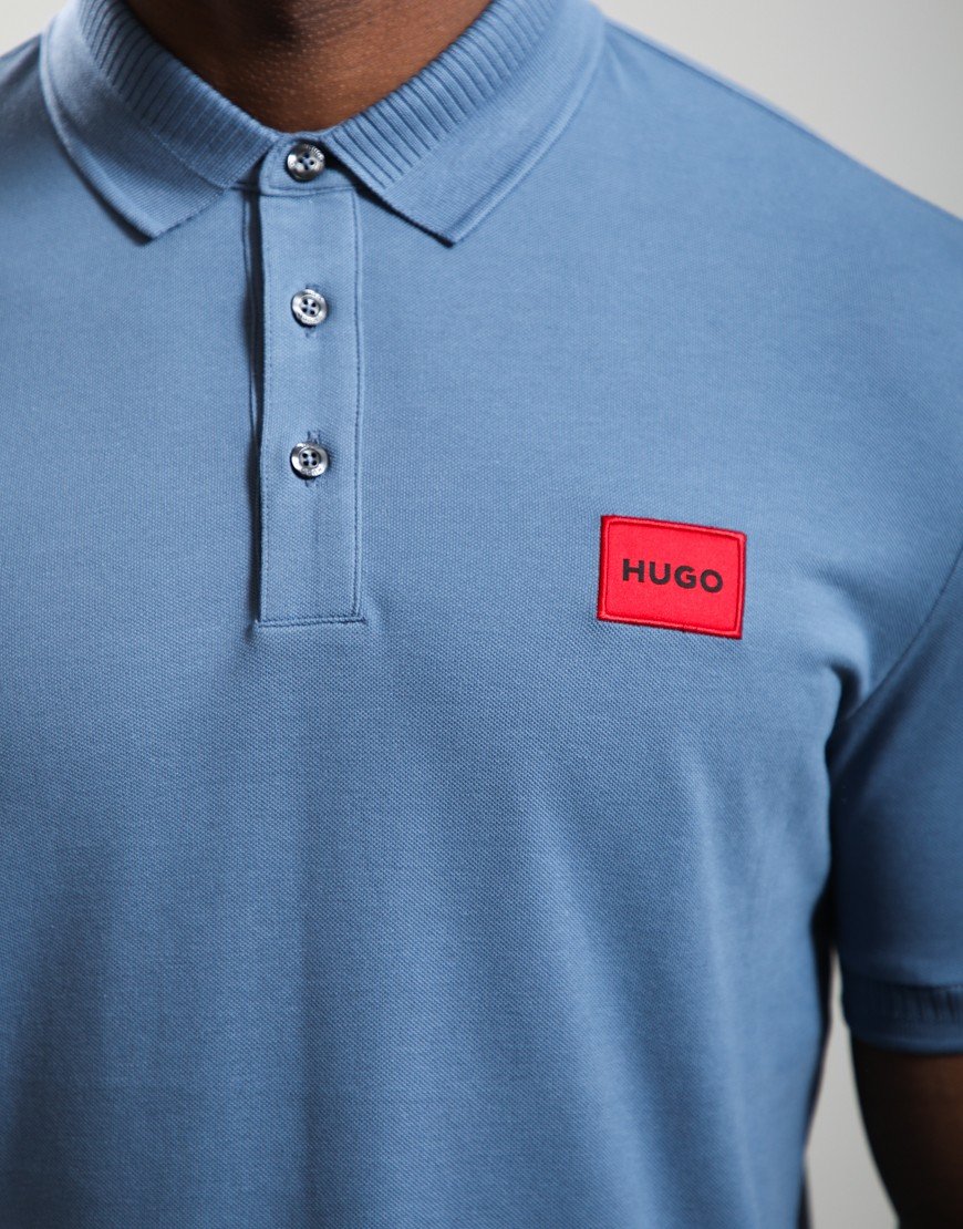 HUGO Dereso222 Polo Shirt Open Blue