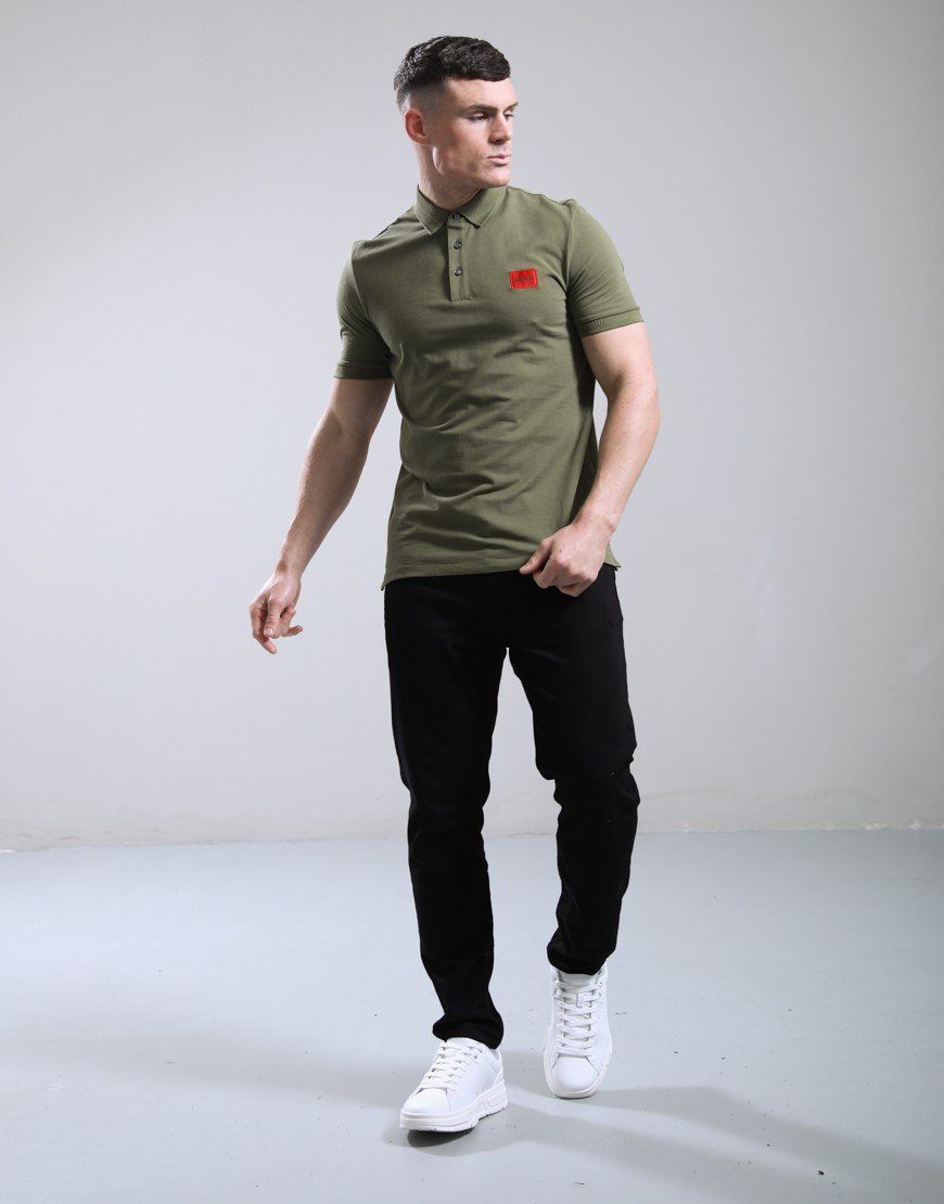 HUGO Dereso222 Polo Shirt Open Green