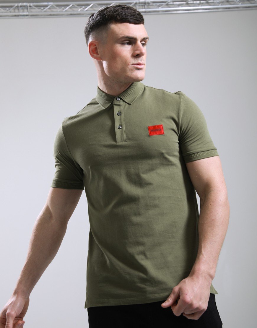 HUGO Dereso222 Polo Shirt Open Green