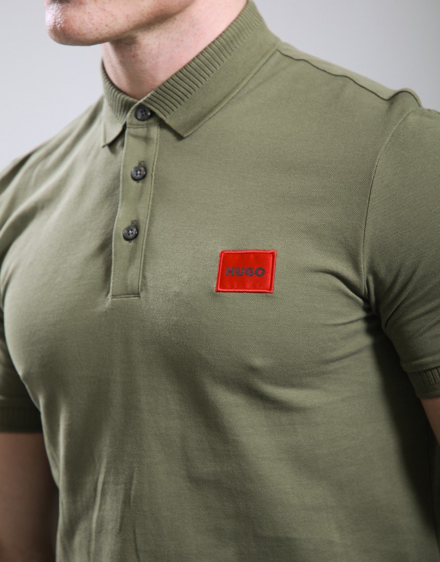 HUGO Dereso222 Polo Shirt Open Green