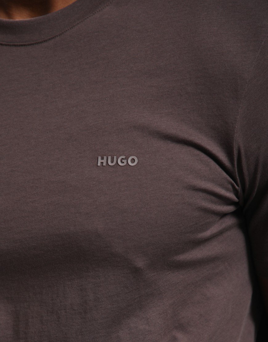 HUGO Dero222 T-Shirt Brown Overflow