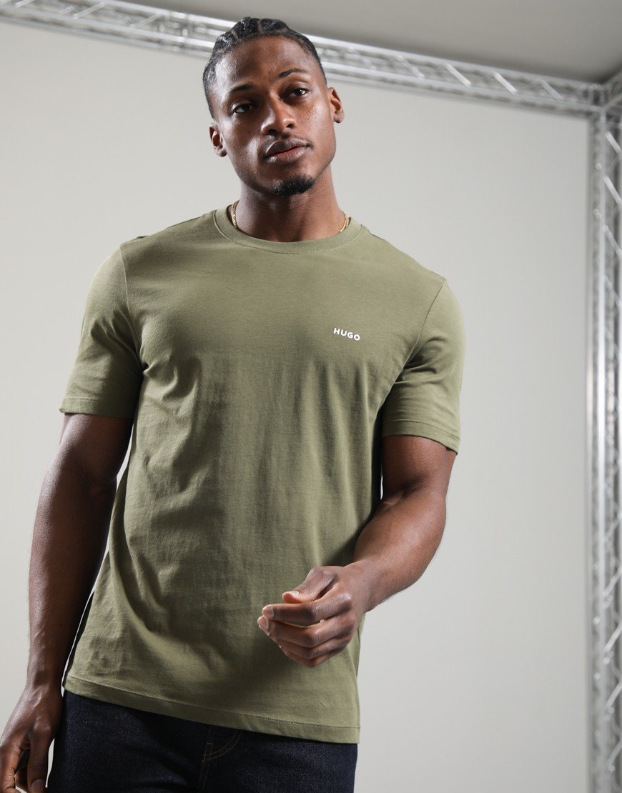 HUGO Dero222 T-Shirt Open Green
