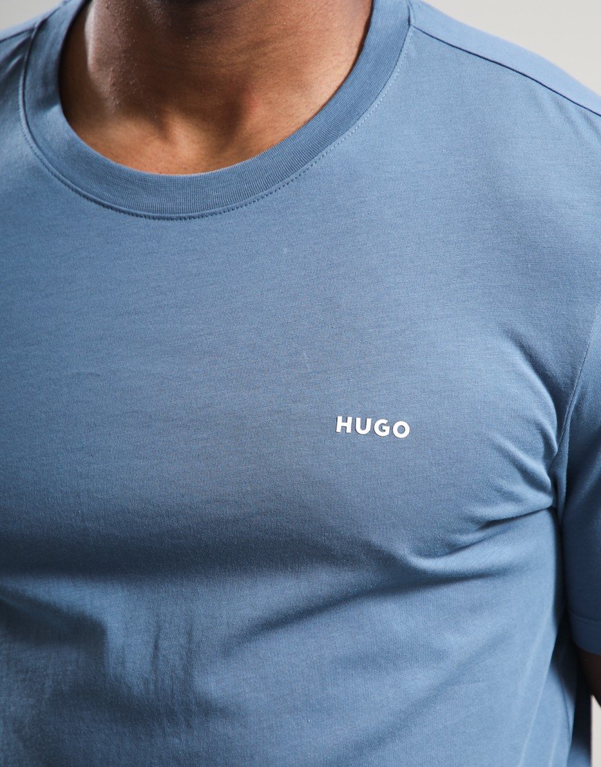 HUGO Dero222 T-Shirt Open Blue