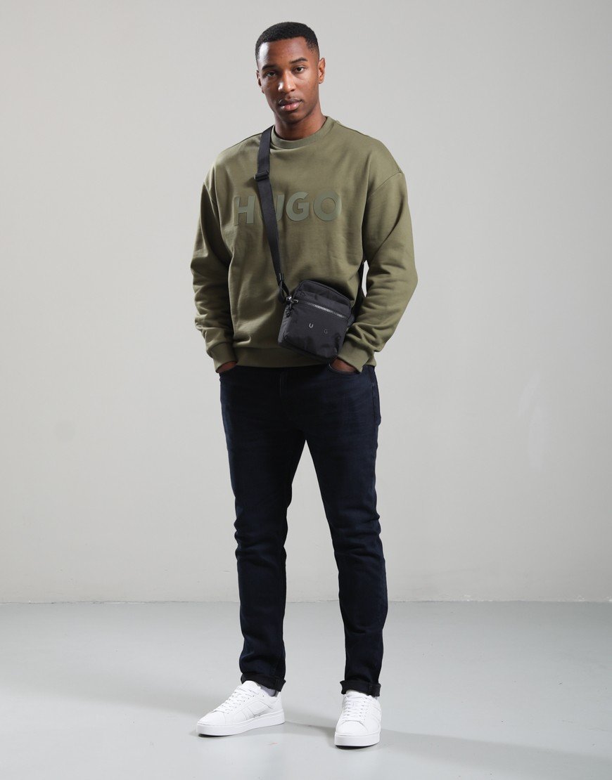 HUGO Dinex Crew Sweat Open Green