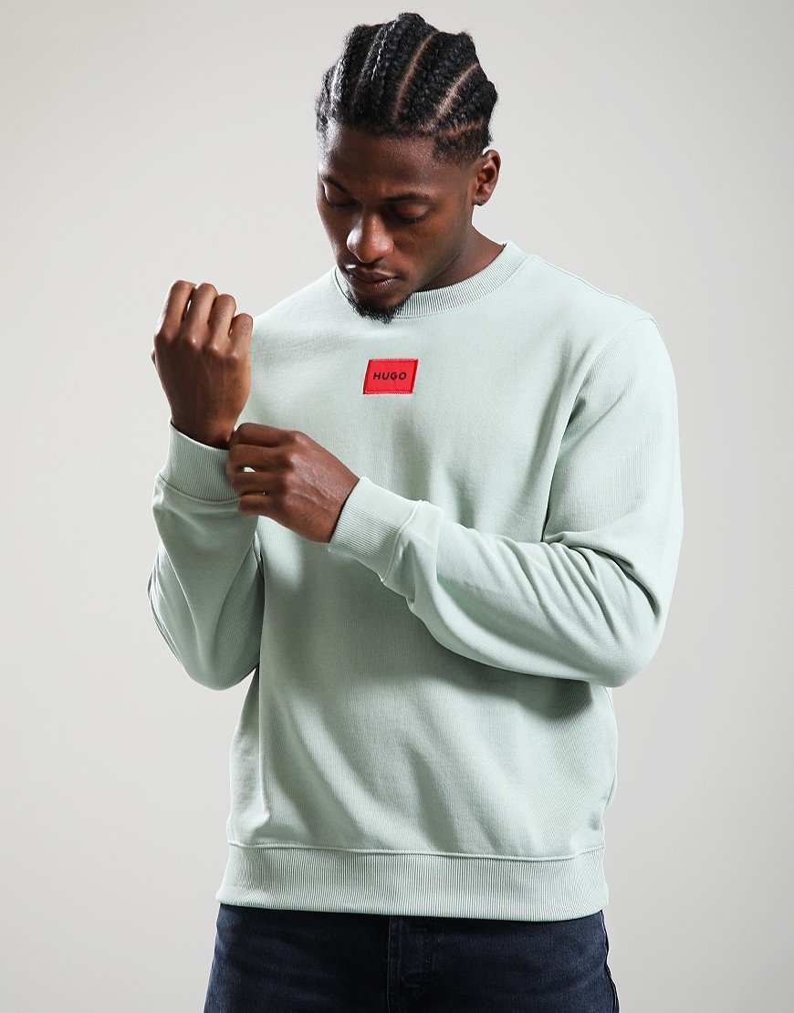 HUGO Diragol212 Crew Sweat Light Pastel Green
