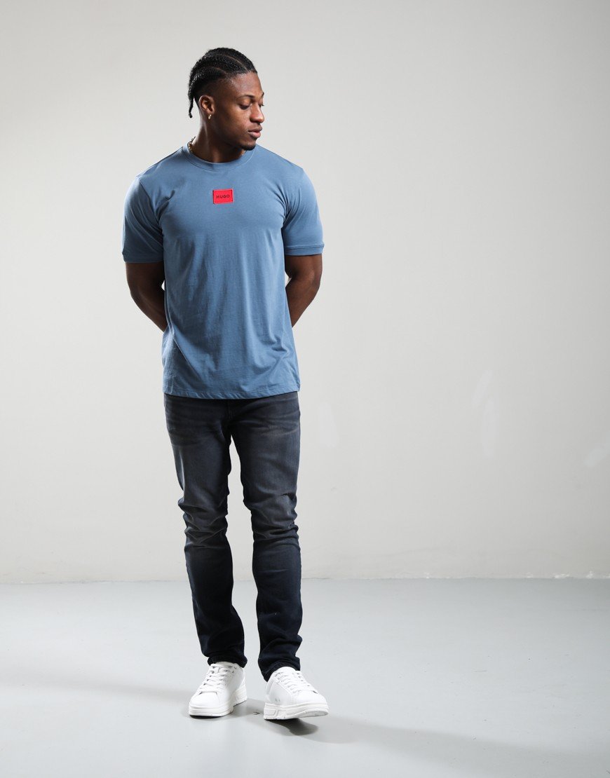 HUGO Diragolino212 T-Shirt Open Blue