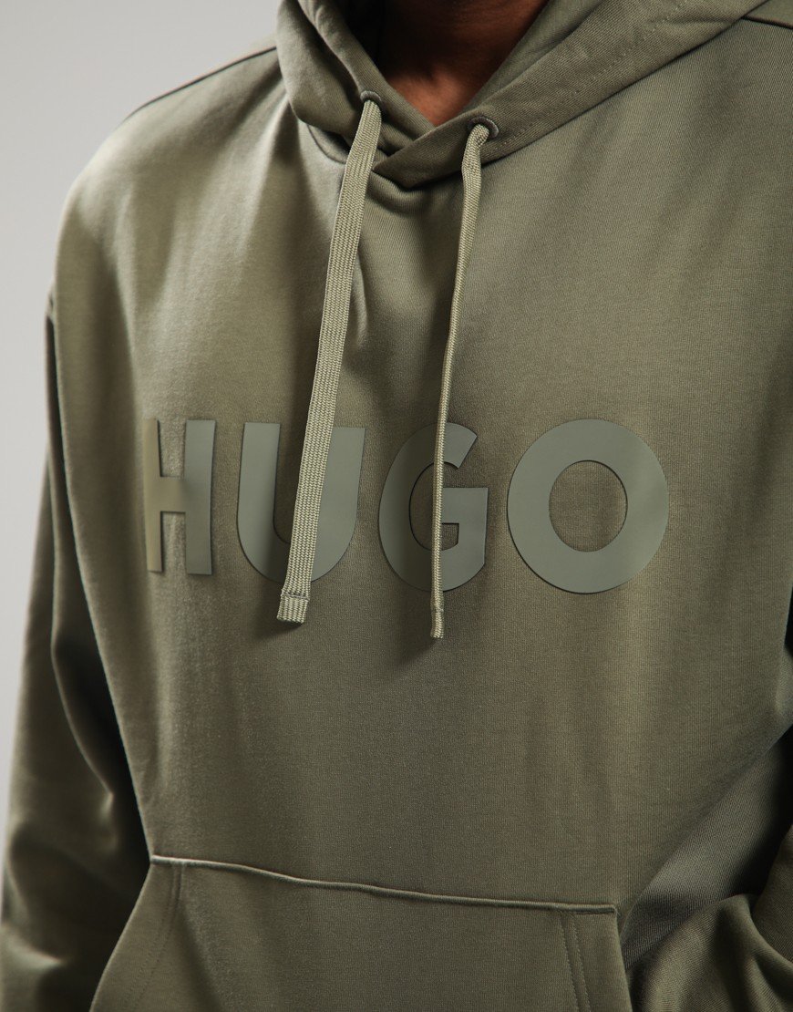 HUGO Ditchle Hoodie Open Green