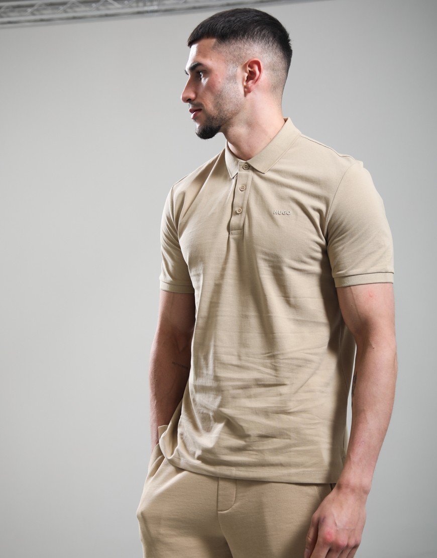 HUGO Donos222 Polo Shirt Medium Beige