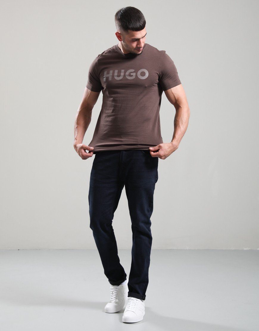 HUGO Dulivio T-Shirt Brown Overflow