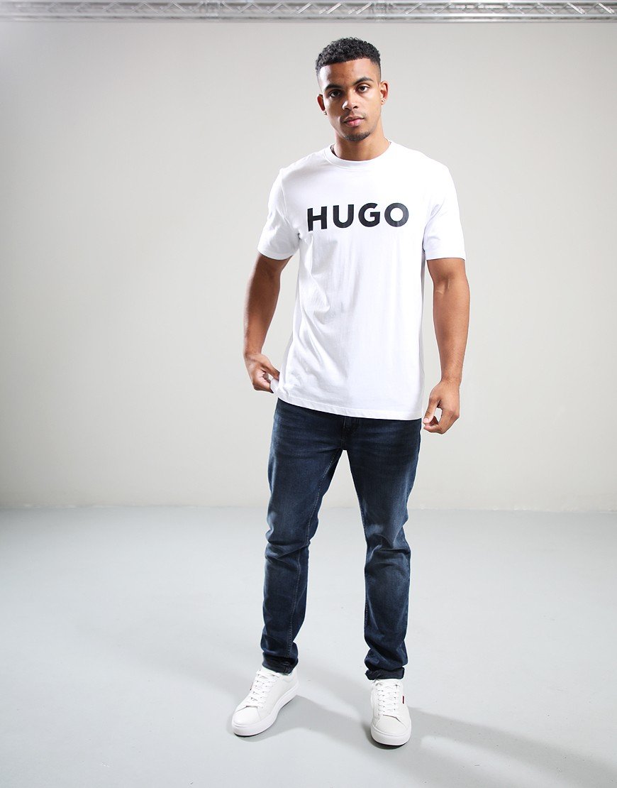 HUGO Dulivio T-Shirt Open White HUGO Dulivio T-Shirt Open White