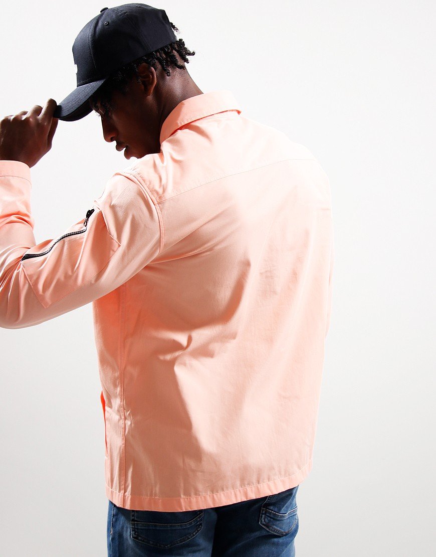 HUGO Emmond Overshirt Light Pastel Red