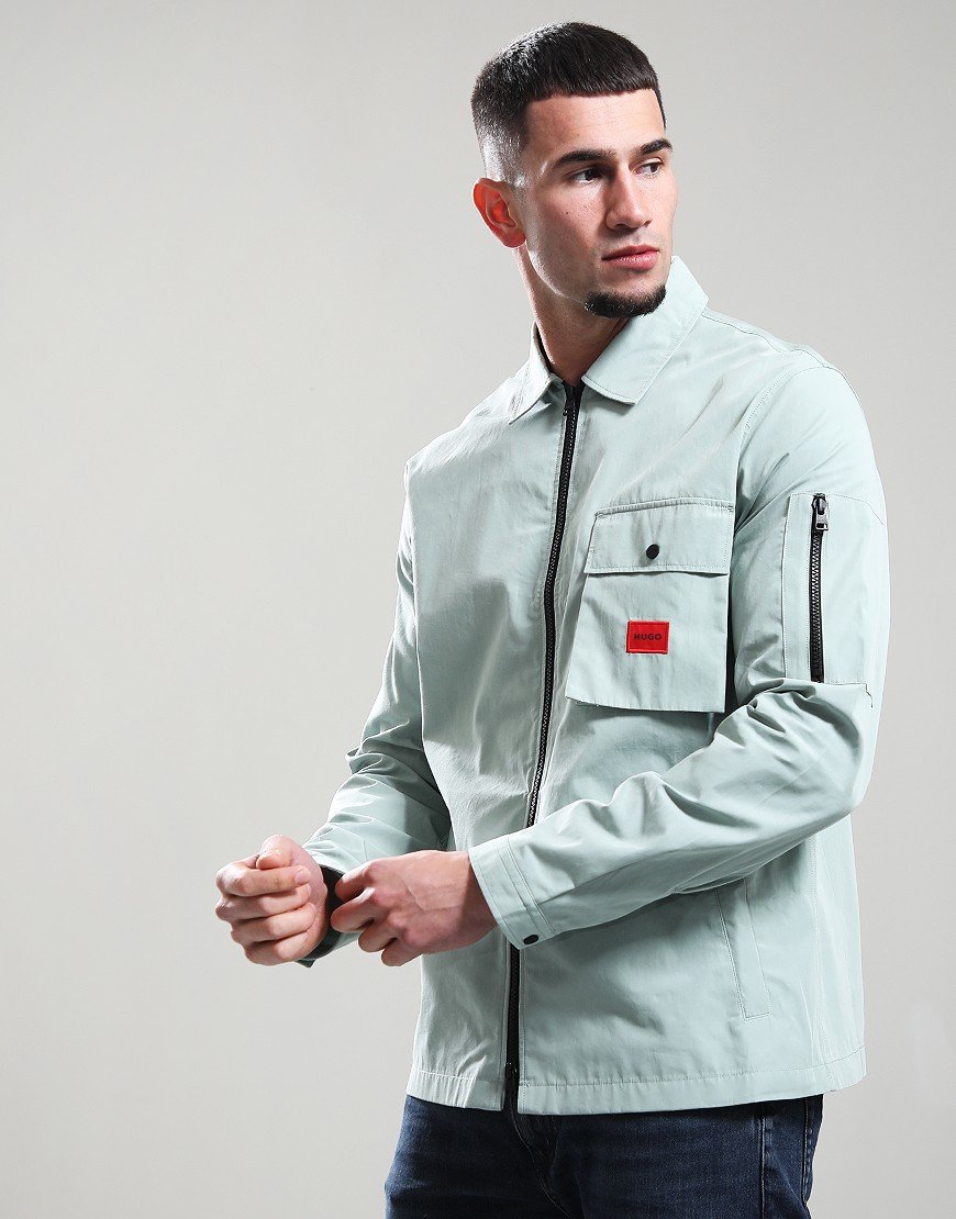 HUGO Emmond Overshirt Light/Pastel Green