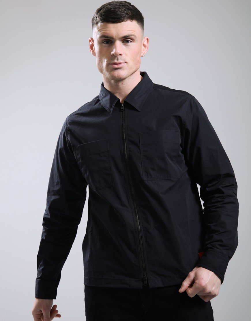 HUGO Evalom Overshirt Black