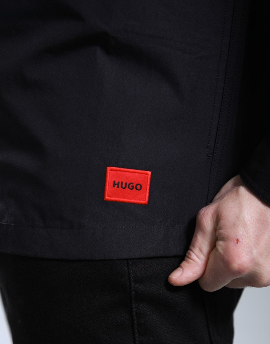 HUGO Evalom Overshirt Black