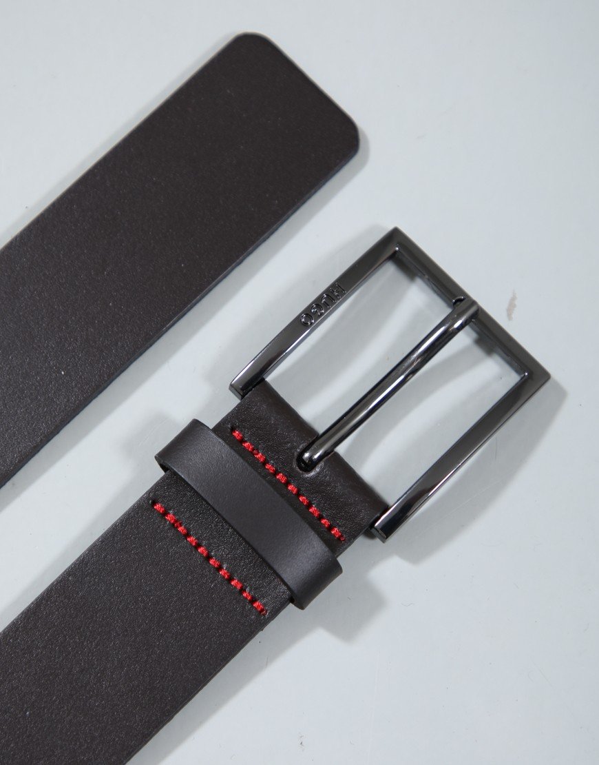 HUGO Geek_Sz35 Belt Dark Brown