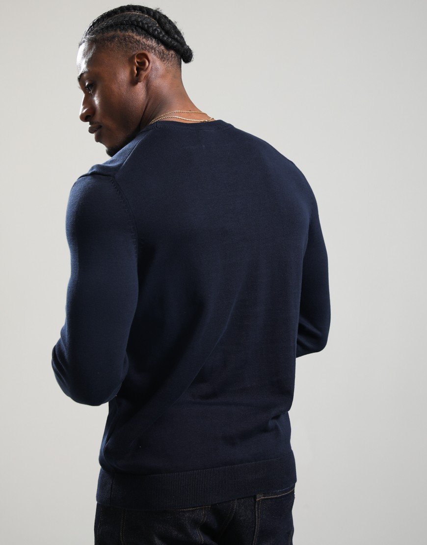 HUGO San Cassius Crew Knit Navy