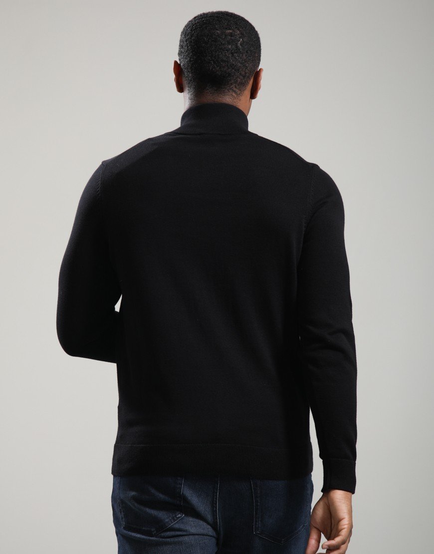 HUGO San Quintus-C2 Zip Knit Black