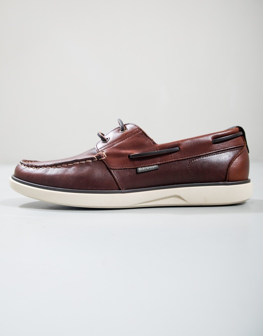 Barbour Rothley Boat Shoe Dark Brown