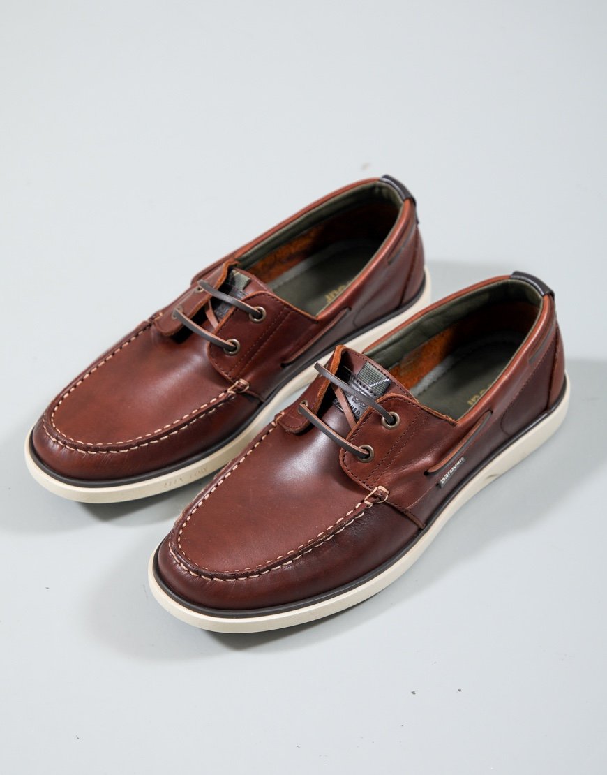 Barbour Rothley Boat Shoe Dark Brown