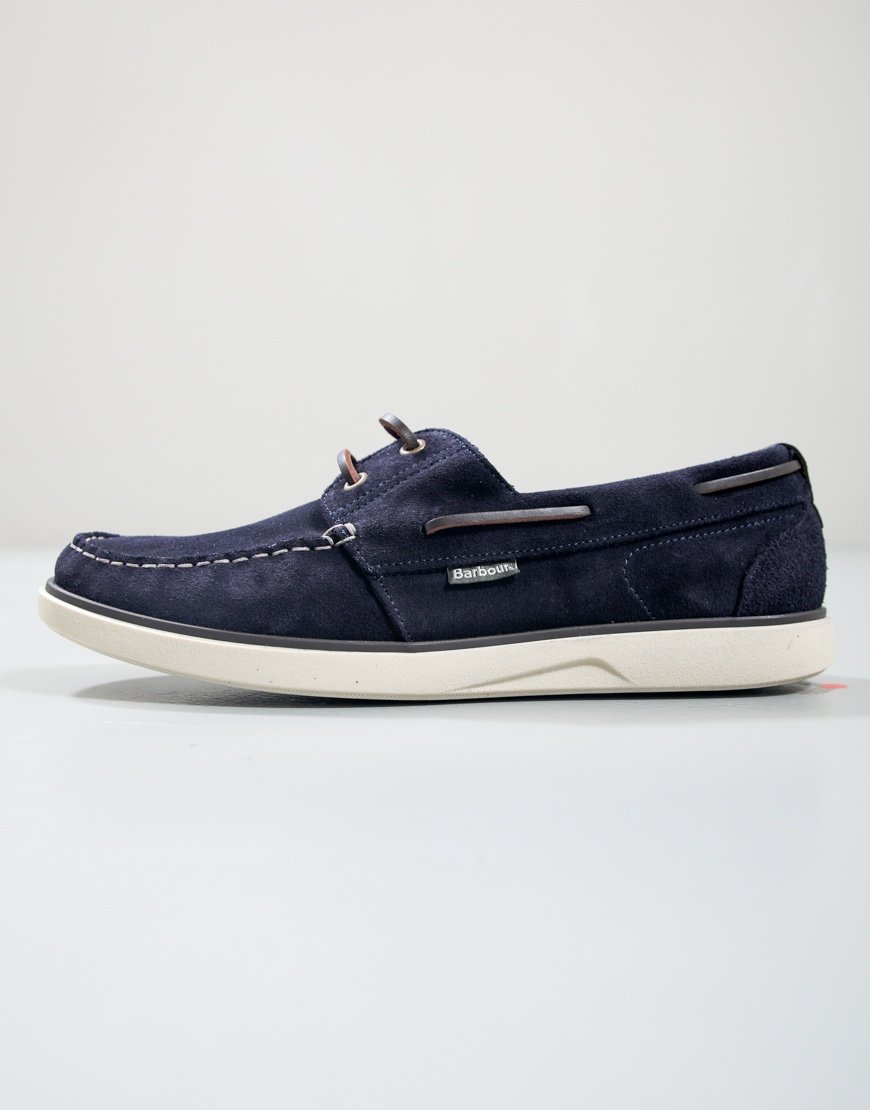 Barbour Rothley Boat Shoe Navy Suede