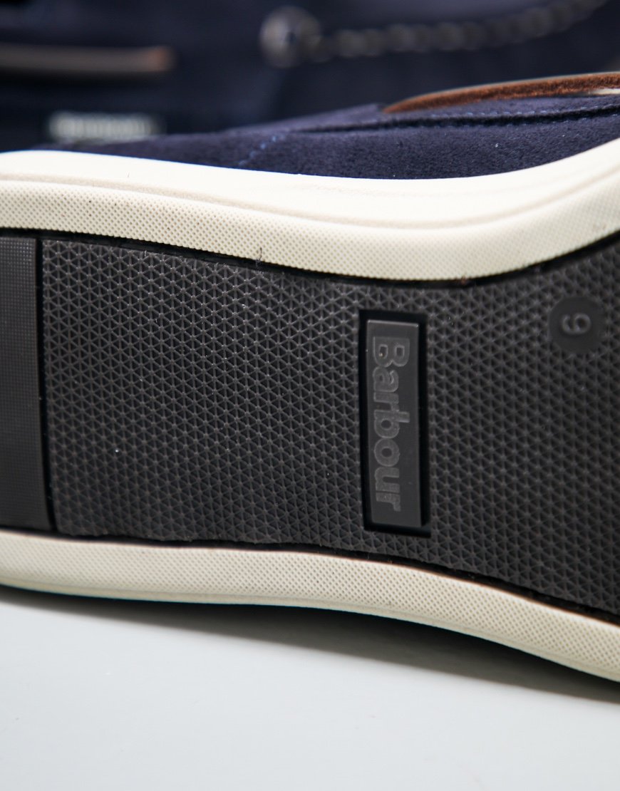 Barbour Rothley Boat Shoe Navy Suede