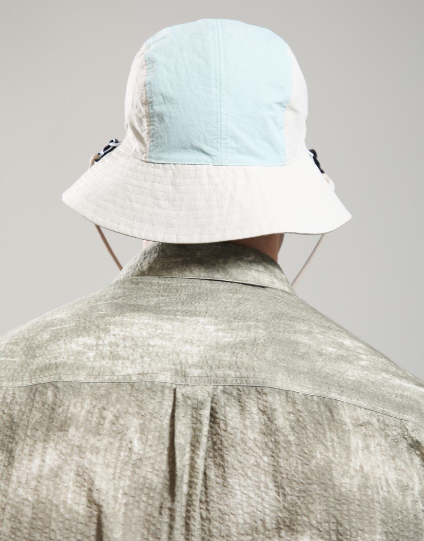 Barbour Festival Reversible Bucket Hat  Bleached Olive