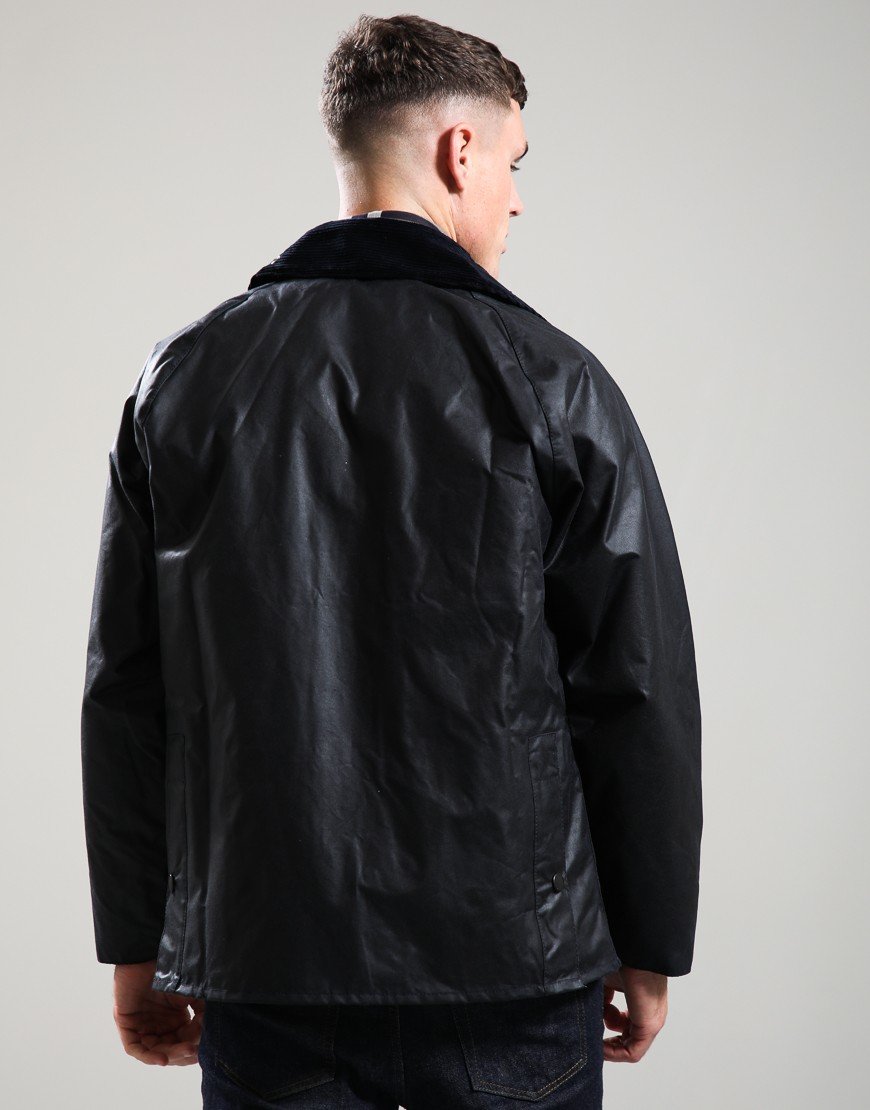 Barbour Bedale Wax Jacket Navy - Terraces Menswear