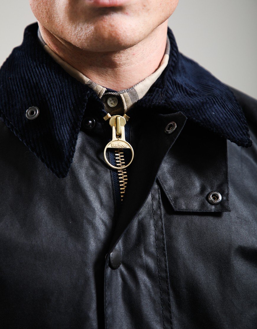 Barbour Bedale Wax Jacket Navy