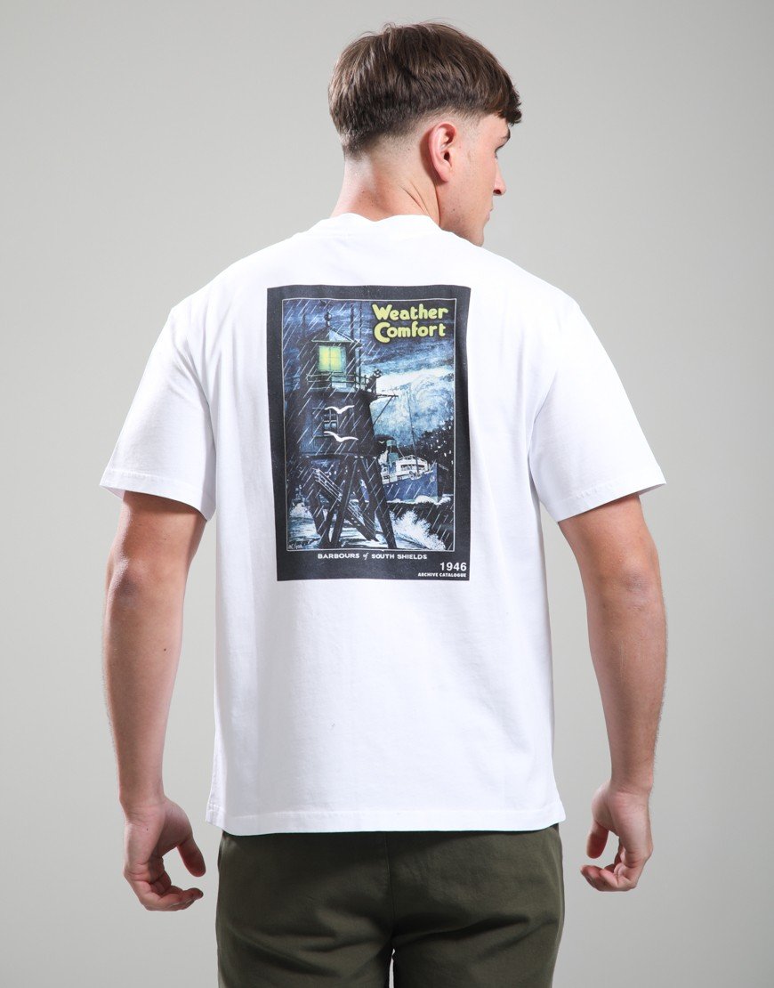 Barbour 1946 Graphic OS T-Shirt White