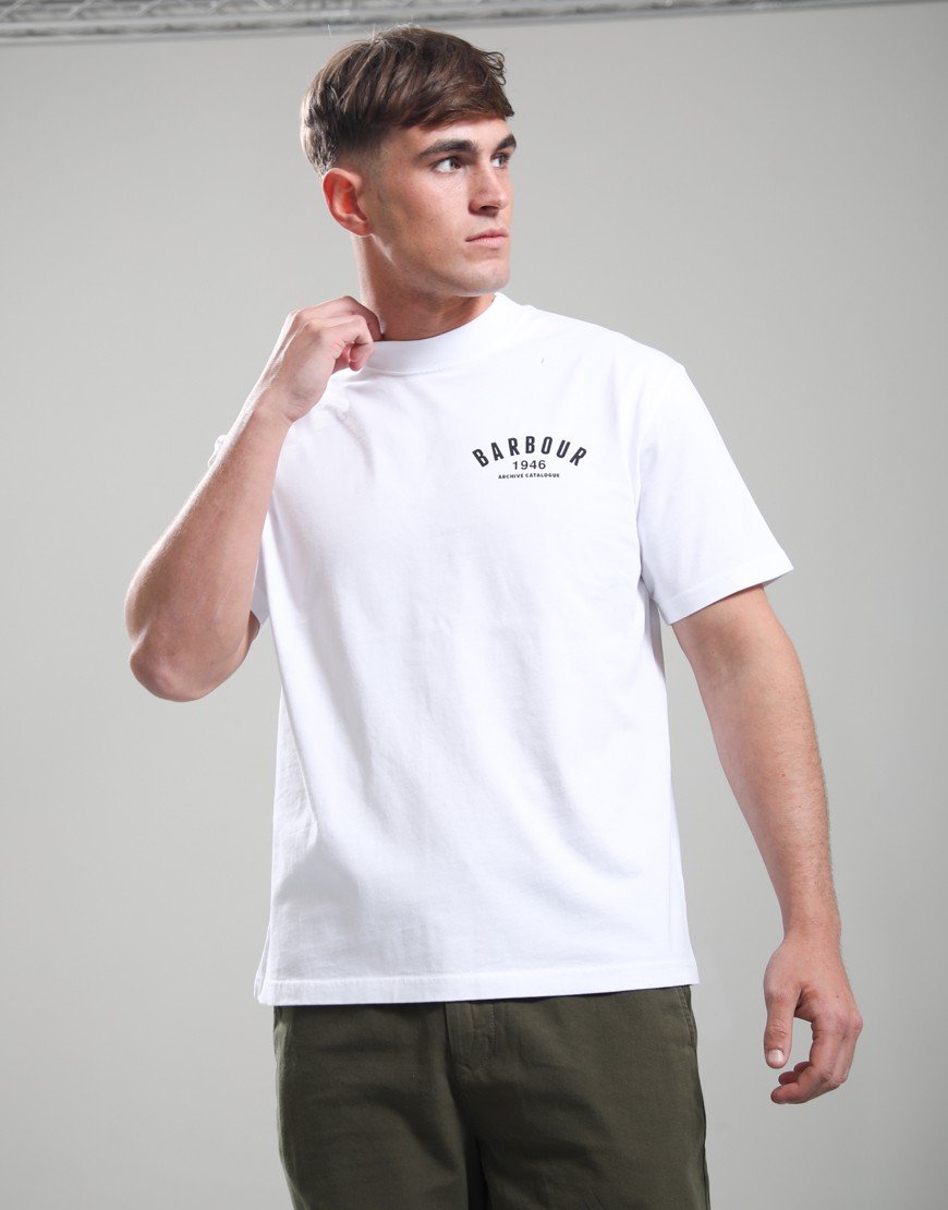 Barbour 1946 Graphic OS T-Shirt White