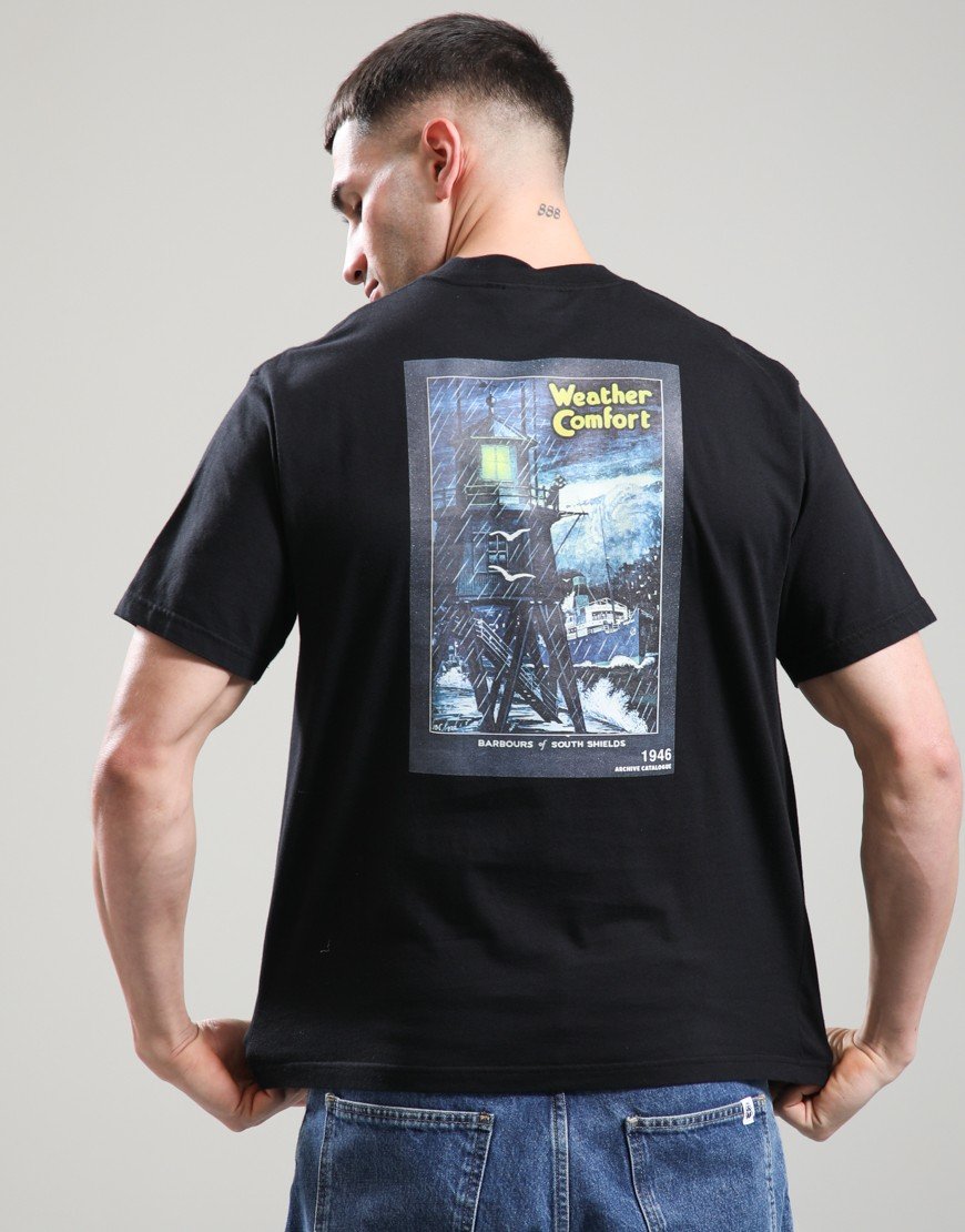 Barbour 1946 Graphic OS T-Shirt Black