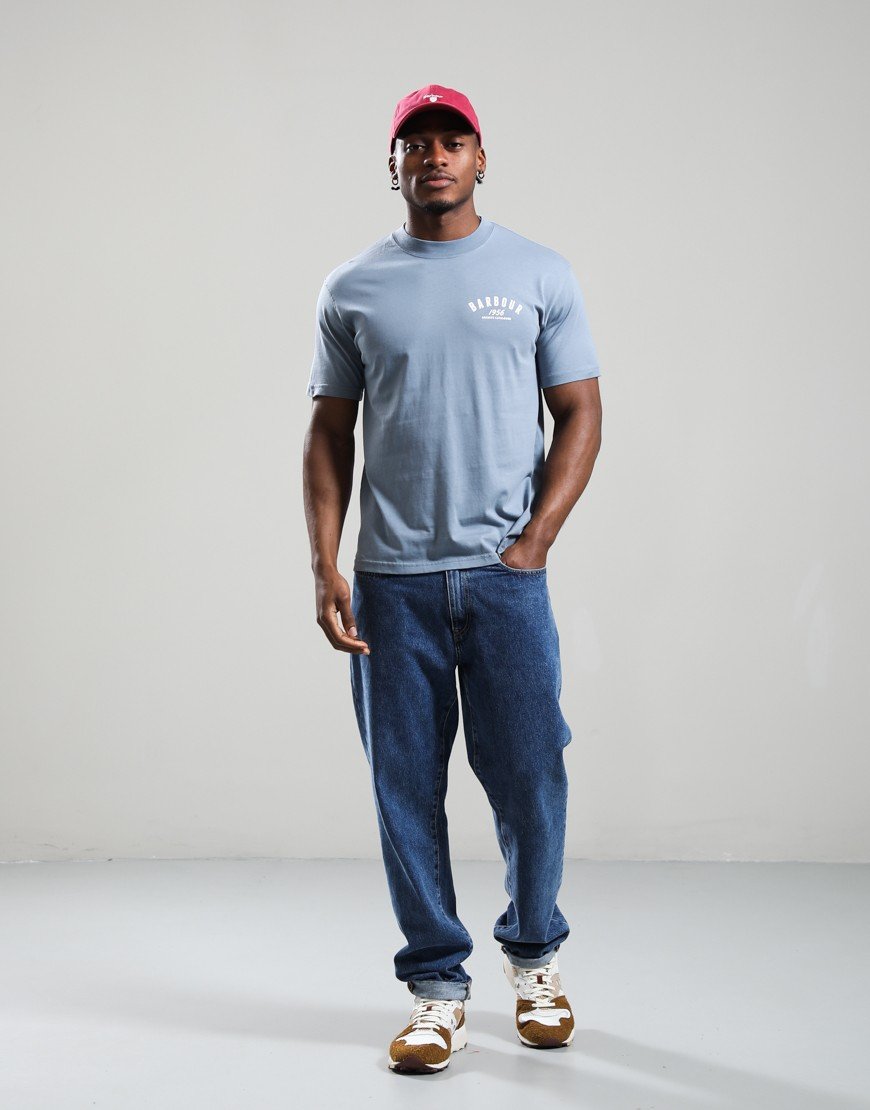Barbour 1956 Graphic T-Shirt Washed Blue