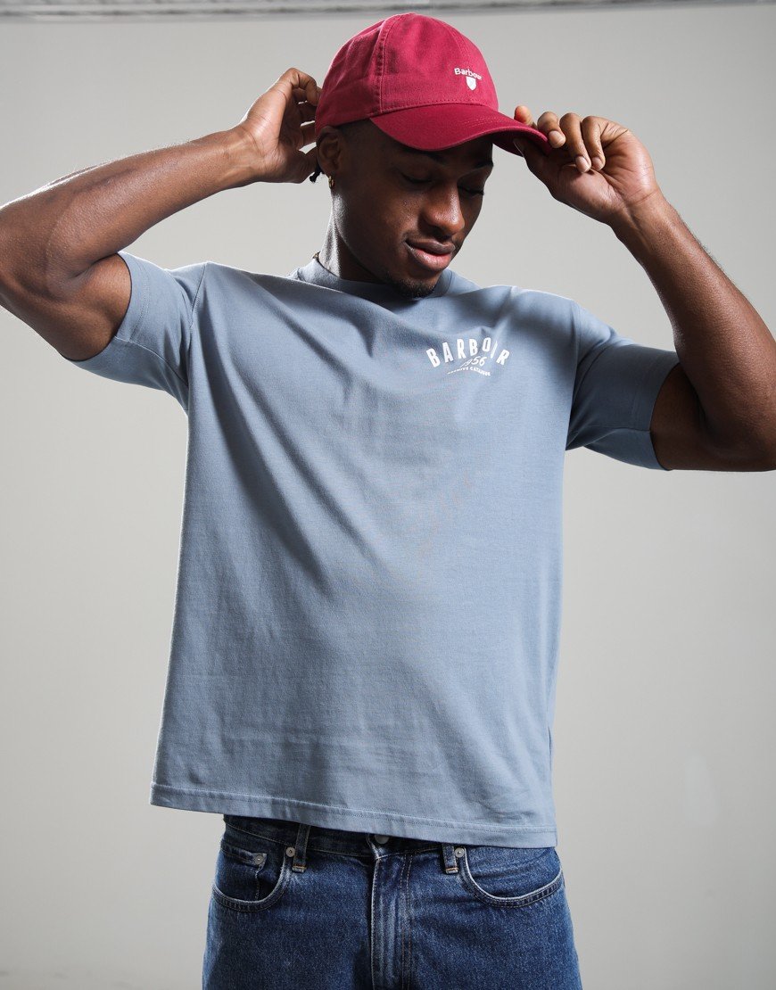 Barbour 1956 Graphic T-Shirt Washed Blue
