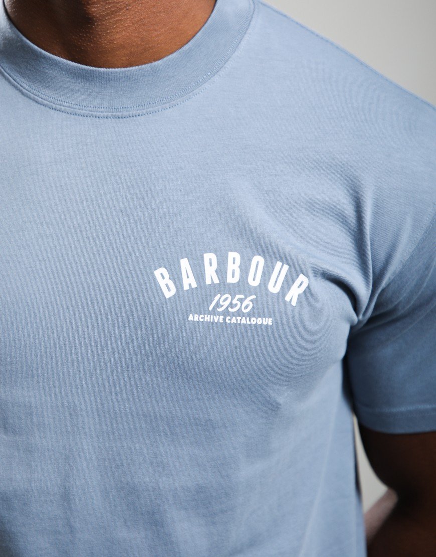 Barbour 1956 Graphic T-Shirt Washed Blue