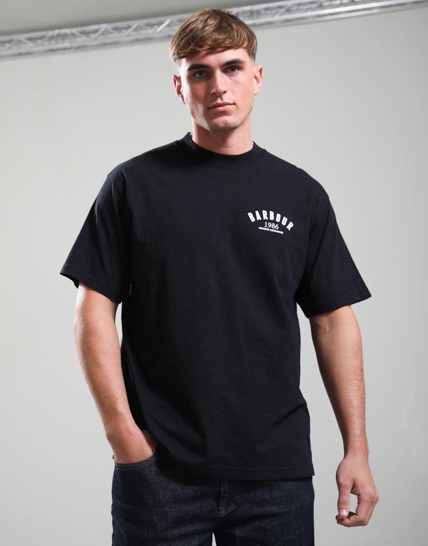 Barbour 1986 Graphic T-Shirt Black