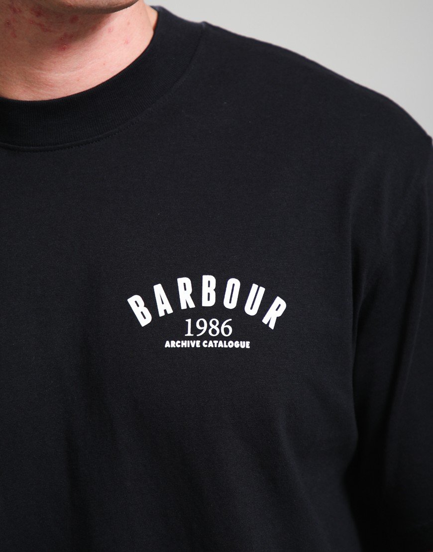 Barbour 1986 Graphic T-Shirt Black