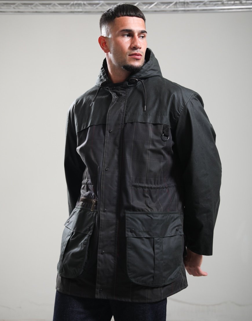 Barbour Icons Tartan Durham Wax Jacket Classic Tartan