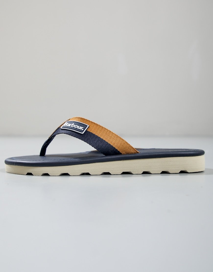 Barbour Harker Sandal Navy/Ochre