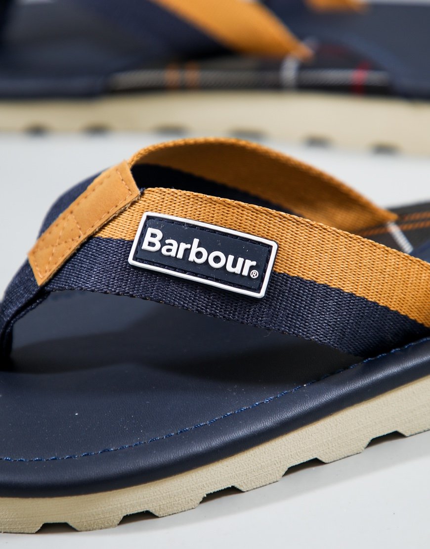 Barbour Harker Sandal Navy/Ochre