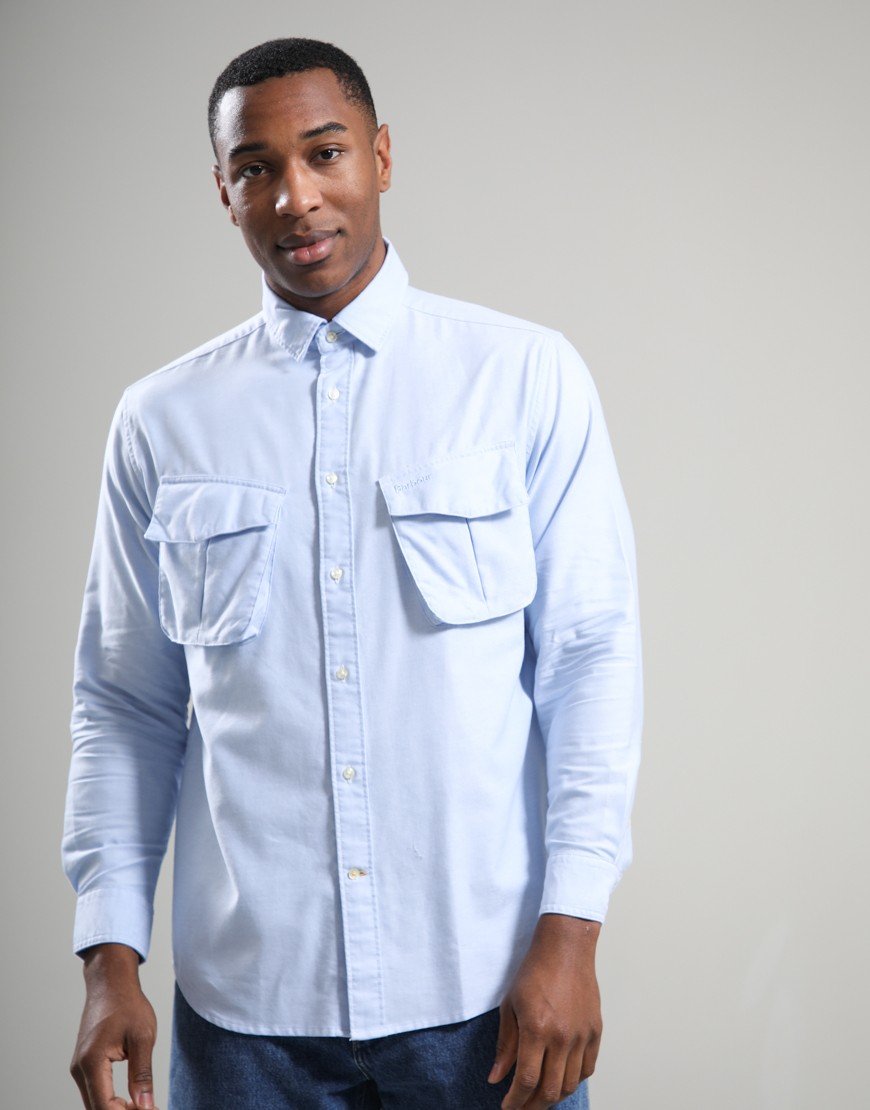 Barbour Arnham Oversized Oxford Jungle Shirt Sky