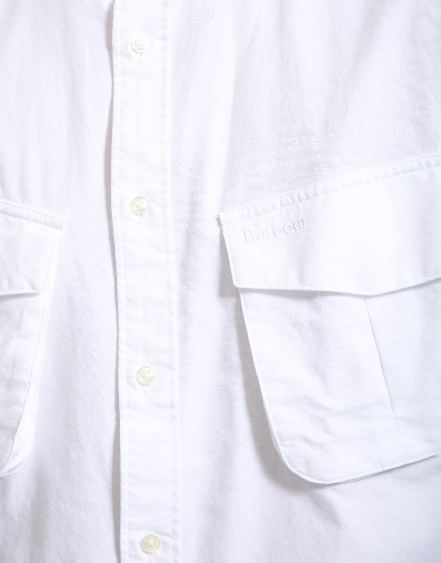 Barbour Arnham Oversized Oxford Jungle Shirt White
