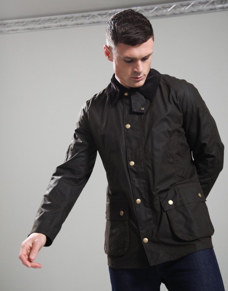 Barbour Ashby Wax Jacket Olive
