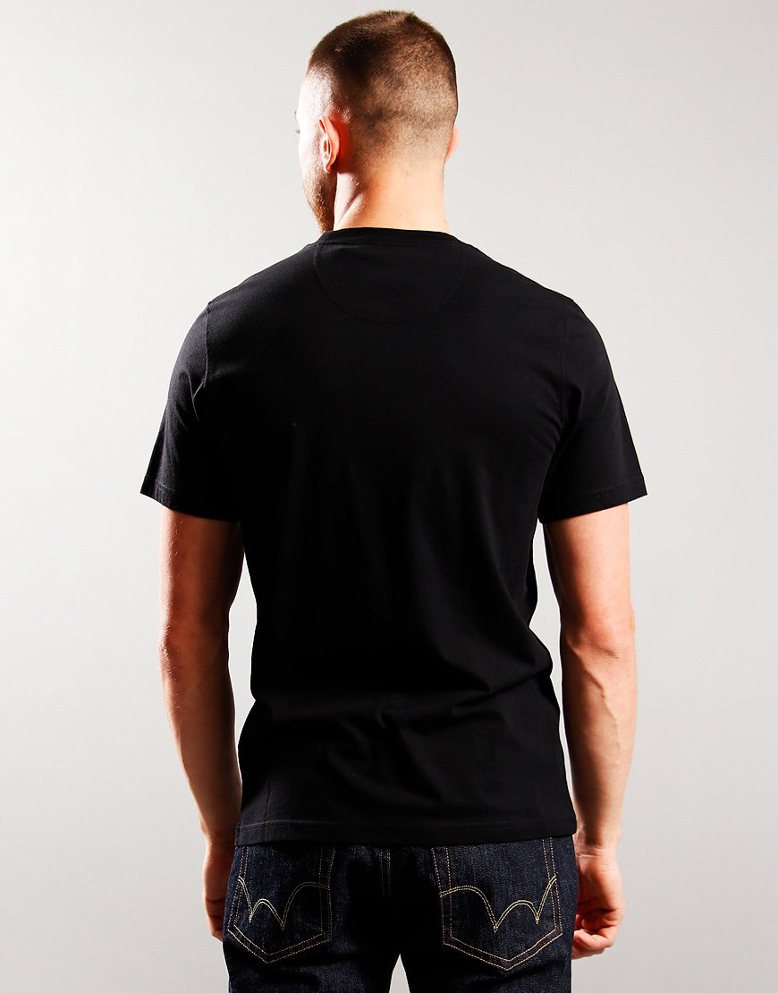 black tee shirt back