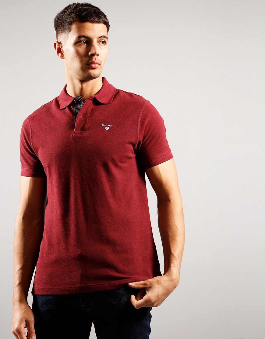 barbour tartan pique polo 