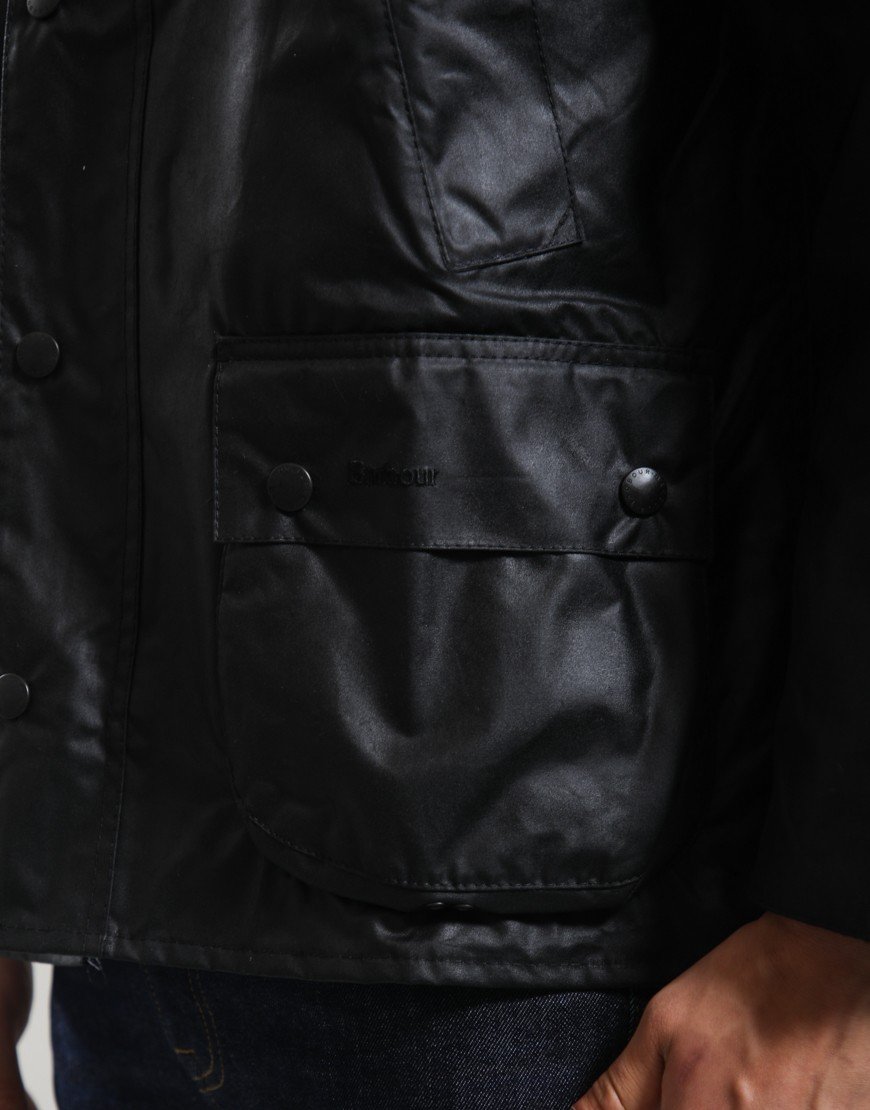 Barbour Bedale Wax Jacket Black