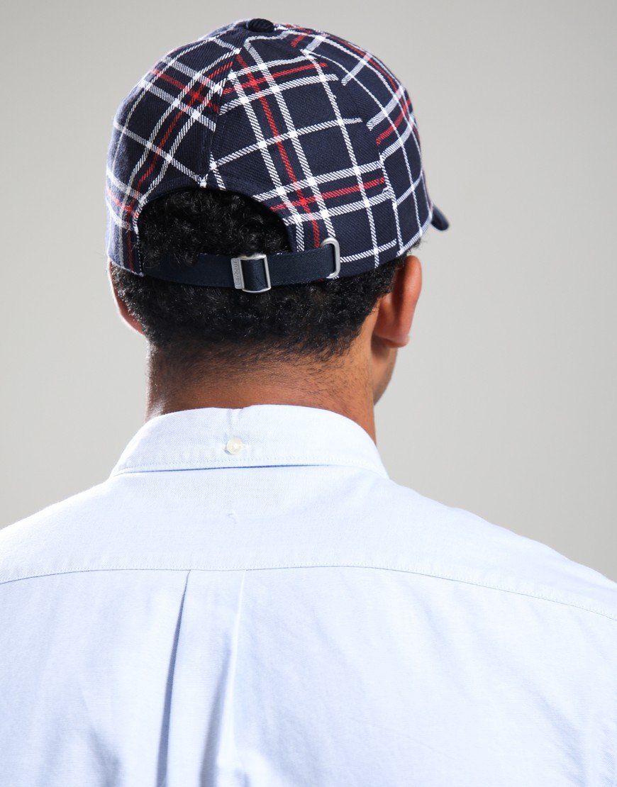 Barbour Benson Cap Navy/Red Check